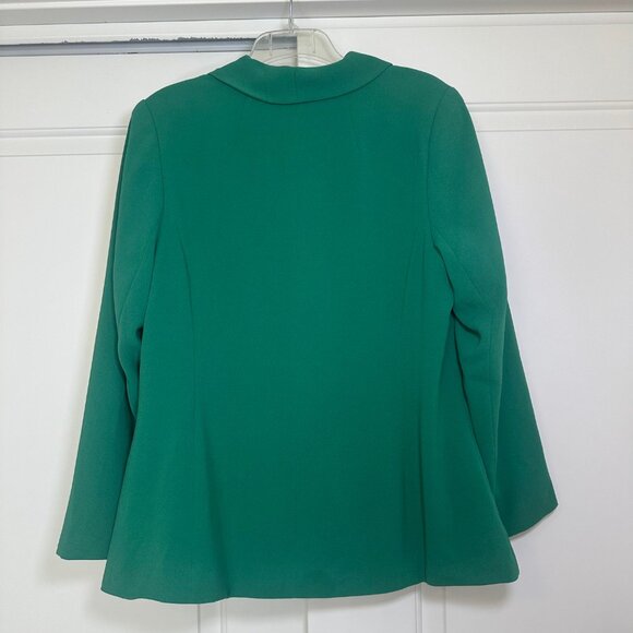Eloquii Green Shawl Collar One-Button Blazer Jacket 14 - Picture 3 of 10